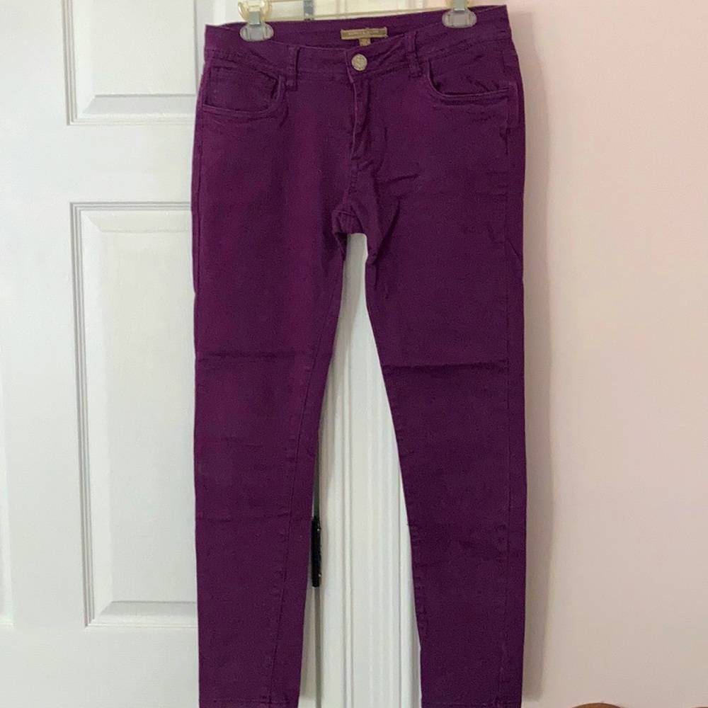 Purple jeans